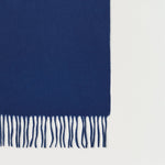 MULBERRY Small Solid Merino Wool Scarf in Stormy Blue Merino Wool