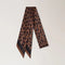 MULBERRY Skinny Scarf in Ebony Leopard