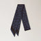 MULBERRY Skinny Scarf in Ebony Leopard