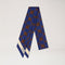 MULBERRY Skinny Scarf in Heart Pocket Pigment Blue