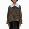 SAMDI Jameson Jacket in Leopard/Powder Blue