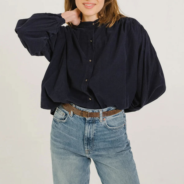 SACRECOEUR Giannita Shirt in Marine