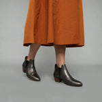 ESSKA Ginny Low Heeled Boots in Smoke Metallic