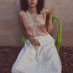 FAUNE Gracie Modal Satin Cami in Vintage Rose