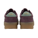 GOLA Grandslam Suede Trainer in Windsor Wine/Green Mist/Gum