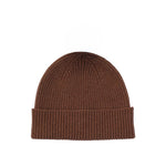 QUINTON & CHADWICK Lambswool Beanie Hat in Spaniel
