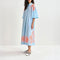 ESSENTIEL ANTWERP Hanchor Embroidered Midi Dress in Combo1 Lake Blue
