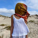LOVAT&GREEN Haze Linen Scarf in Mustard