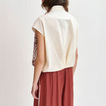 ESSENTIEL ANTWERP Hebraska Embroidered Shirt  in Combo2 Off White