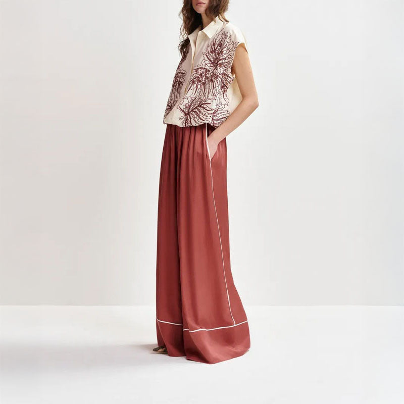 ESSENTIEL ANTWERP Hebraska Embroidered Shirt  in Combo2 Off White