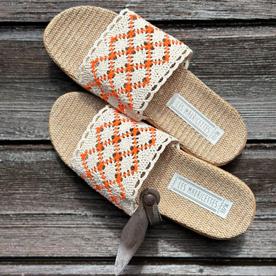 LES MAURICETTES Hermaline Sandals in Orange