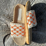 LES MAURICETTES Hermaline Sandals in Orange