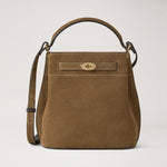 MULBERRY Islington Bucket Suede Handbag in Salcombe Sand
