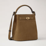 MULBERRY Islington Bucket Suede Handbag in Salcombe Sand