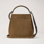 MULBERRY Islington Bucket Suede Handbag in Salcombe Sand