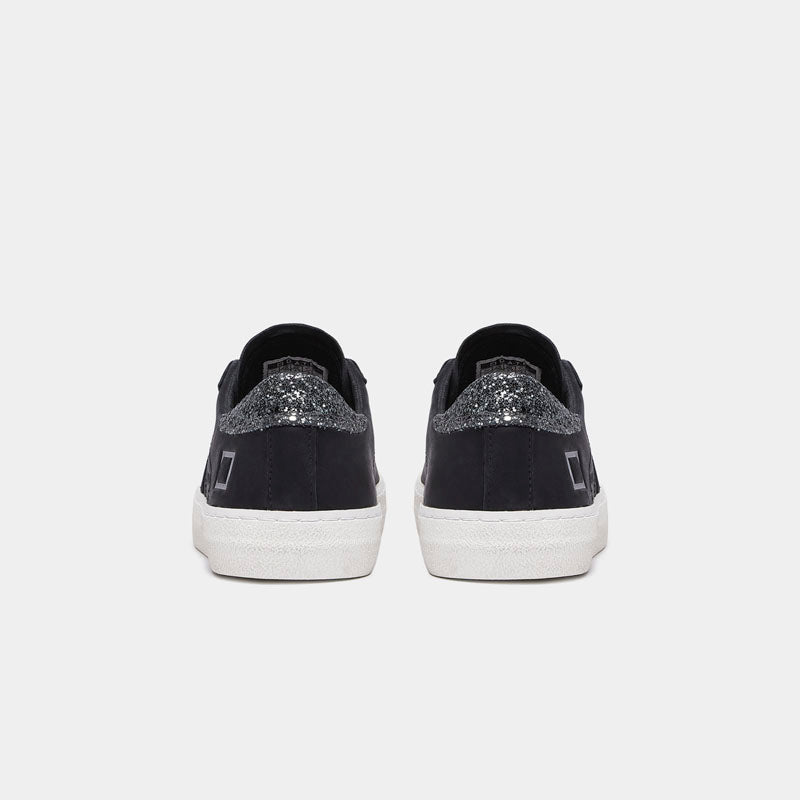 D.A.T.E Hill Low Vintage Calf Sneakers in Black