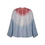 V DE VINSTER Himi Tye Dye Blouse in Light Blue
