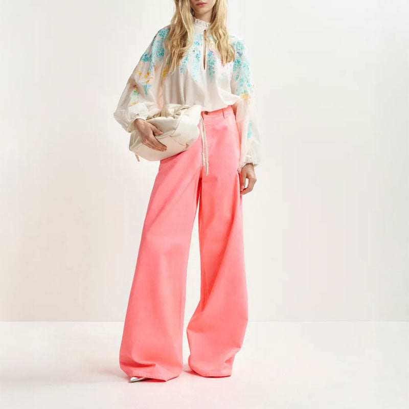 ESSENTIEL ANTWERP Hitrus Appliqued Detail Top in Off White