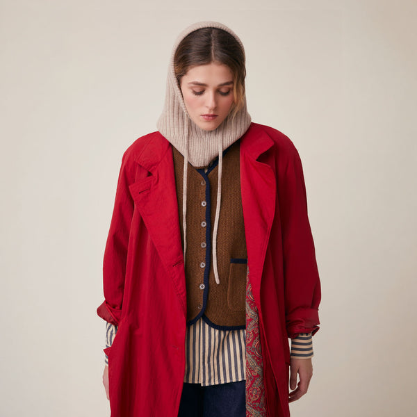 MOISMONT Irma No227 Merino Wool Hood in Cord