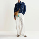 ESSENTIEL ANTWERP Ihoops Cardigan with Bow in Navy