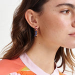 ESSENTIEL ANTWERP Horry Earrings with Charms  in Praline