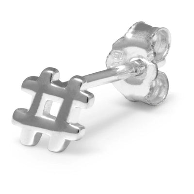 LULU COPENHAGEN Hashtag Earring in Silver