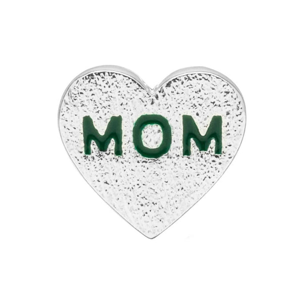 LULU COPENHAGEN Heart Mom Silver Plated Earring 1 pcs in Green