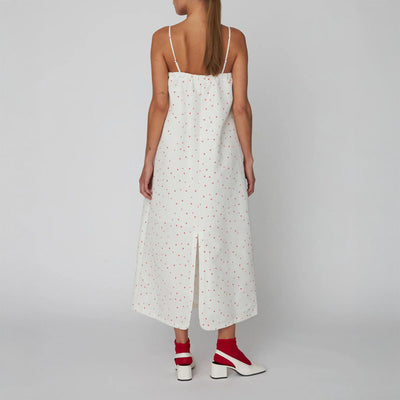 STELLA NOVA Heart Printed Bow Dress in Hearts