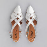 ESSKA Heidi Flat Sling Back Shoes in Silver
