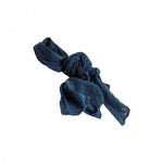 COULEUR CHANVRE Hemp Scarf in Bleu du Japon