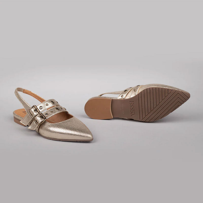 ESSKA Hope Sling Back Shoes in Vegan Platinum
