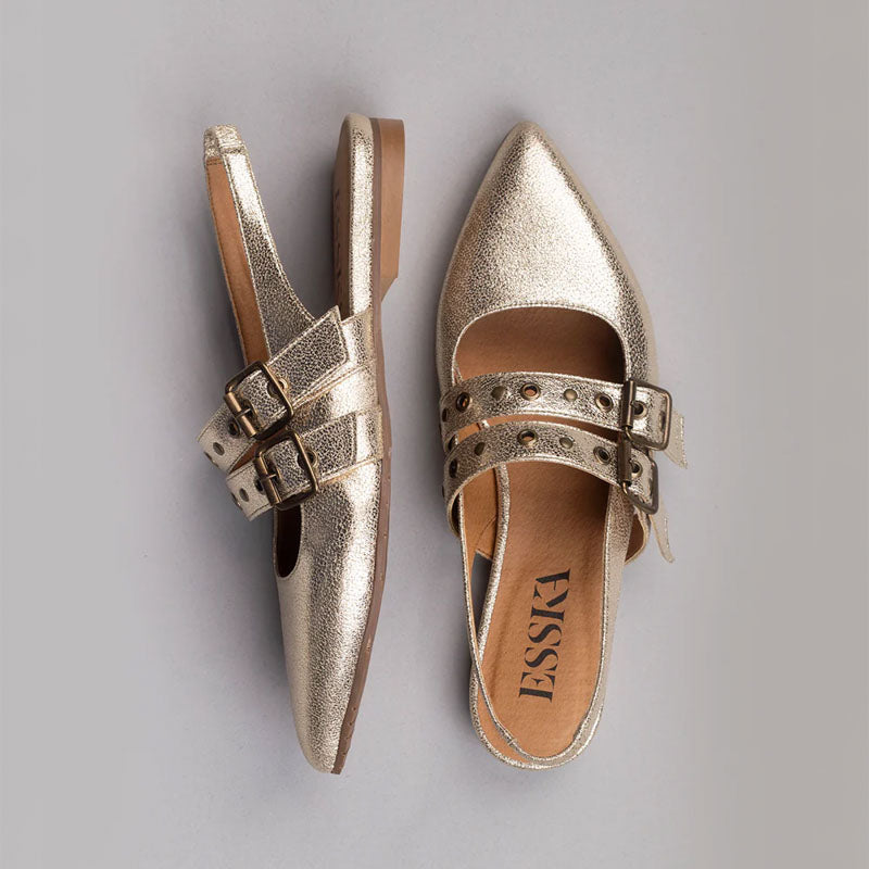 ESSKA Hope Sling Back Shoes in Vegan Platinum
