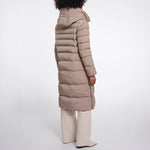 RINO & PELLE Hudson Padded Coat with Detachable Collar in Mocha Latte