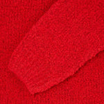 EDWIN Dun Textured Sweater in Fiery Red