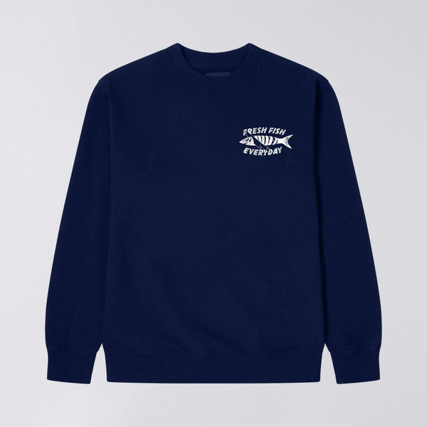 EDWIN Monsieur Sakana Sweat  in Maritime Blue