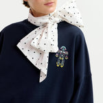 ESSENTIEL ANTWERP Ibernatus Embroidered Sweat in Navy