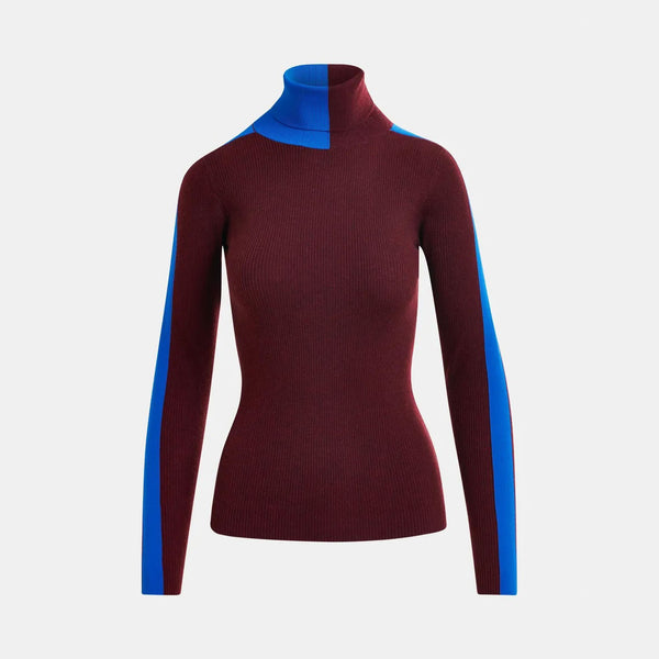 ESSENTIEL ANTWERP Iffort Bicolour Fitted Pull in Margot Mauve