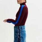 ESSENTIEL ANTWERP Iffort Bicolour Fitted Pull in Margot Mauve