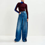 ESSENTIEL ANTWERP Iffort Bicolour Fitted Pull in Margot Mauve