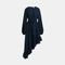 ESSENTIEL ANTWERP Iflower Pussy Bow Tie Dress in Navy