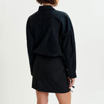 ESSENTIEL ANTWERP Iliza Embellished Shirt in Black
