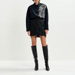 ESSENTIEL ANTWERP Iliza Embellished Shirt in Black