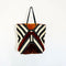 EN SHALLA Medium Fluffy Striped Tote Bag in Beige