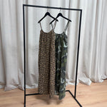 BLACK COLOUR BCMinna Maxi Strap Dress in Camoflage