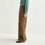 ESSENTIEL ANTWERP Impeccable Tiger-Print Tapered-Leg Jeans in Brown and Black