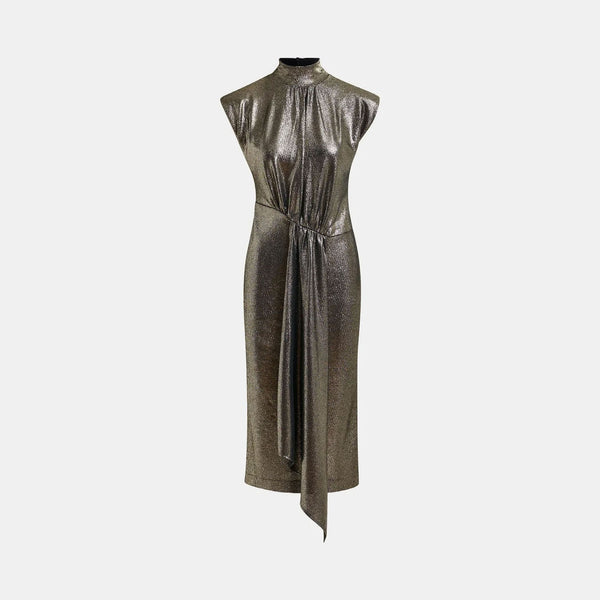 ESSENTIEL ANTWERP Iquarius Jersey Dress in Silver