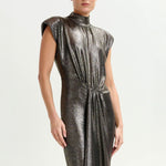 ESSENTIEL ANTWERP Iquarius Jersey Dress in Silver