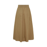 ANNE-MI Irissa Long Cotton Skirt in Ermine