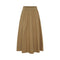 ANNE-MI Irissa Long Cotton Skirt in Ermine