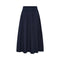 ANNE-MI Irissa Long Cotton Skirt in Dark Navy